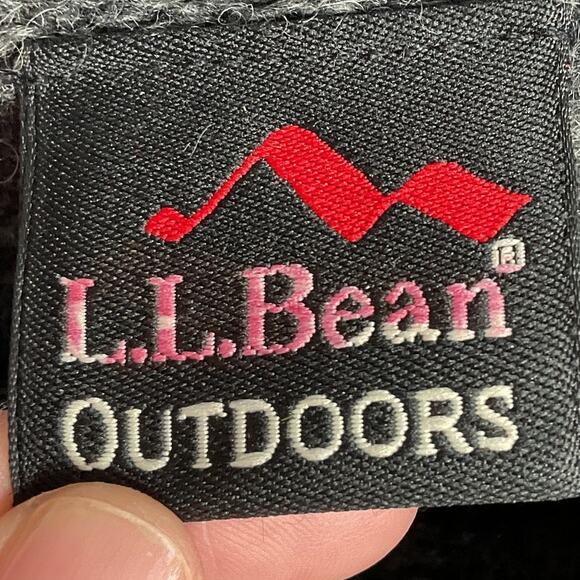 LL Bean Outdoor Cropped Shetland Wool Pullover Sweater Size Large O MW 33 71341 - Picture 6 of 11